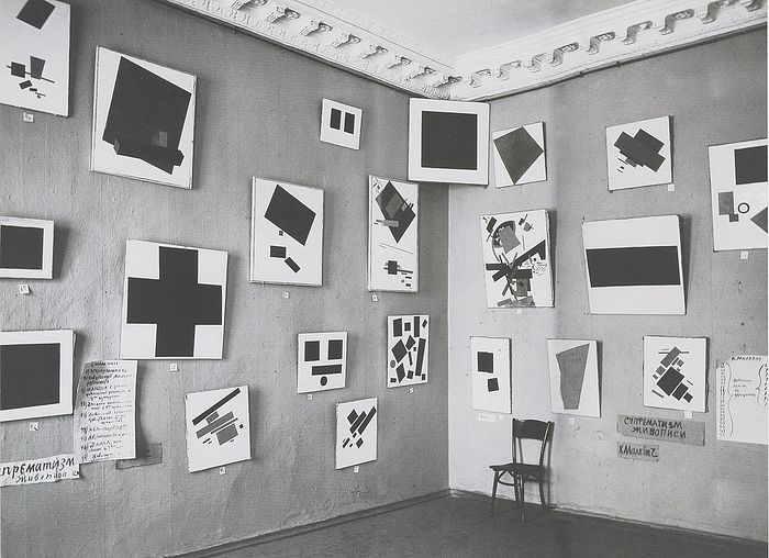 The “Black Square” in the “beautiful (icon) corner” at the “0.10” exhibition, 1915