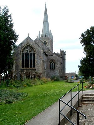 St. Andrew's Church in Congresbury, Somerset (photo by Jaggery, Geograph.org.uk)