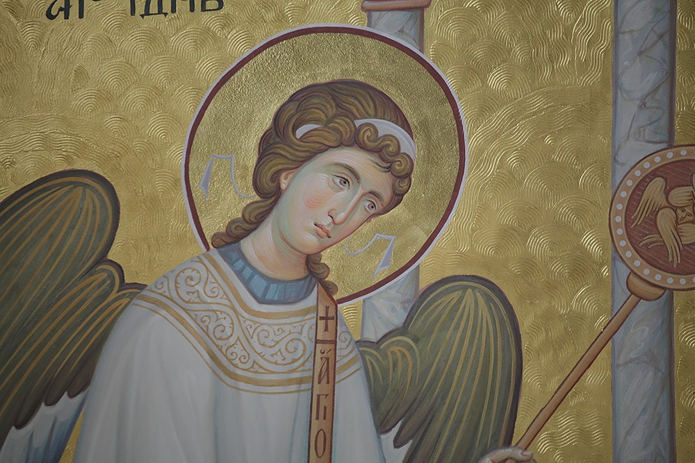 Ангел. Фрагмент росписи алтаря
