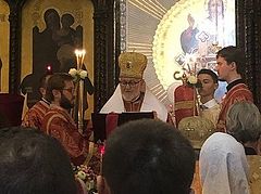 Faithful fill church for Abp. John’s first Liturgy as hierarch of the Russian Church