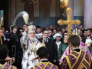 В праздник Воздвижения Честного и Животворящего Креста Господня Святейший Патриарх Кирилл освятил Софийский собор в Самаре