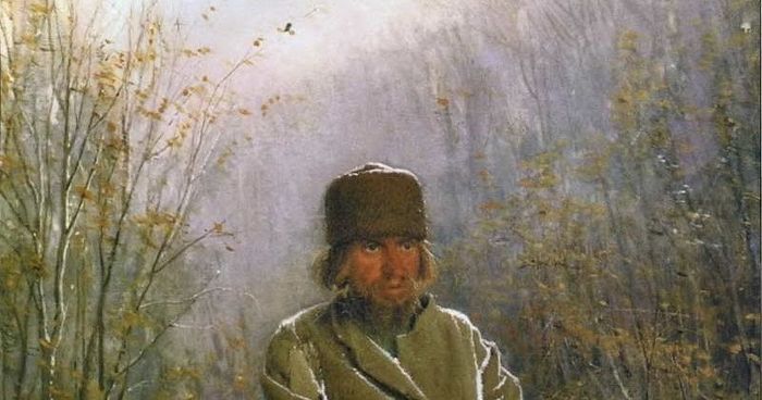 Фрагмент картины И.Н. Крамского «Созерцатель» 1876