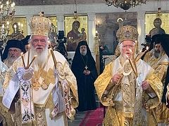 Archbishop of Greece, Patriarch Bartholomew commemorate schismatic primate Epiphany (+ VIDEO)