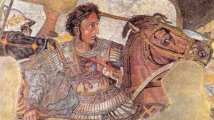 Битва при Иссе. Филоксен из Эретрии. ок. 100 до н. э. Мозаика