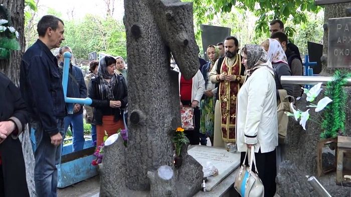 Панихида и молебен на могиле блаженного старца Ивана Петровича