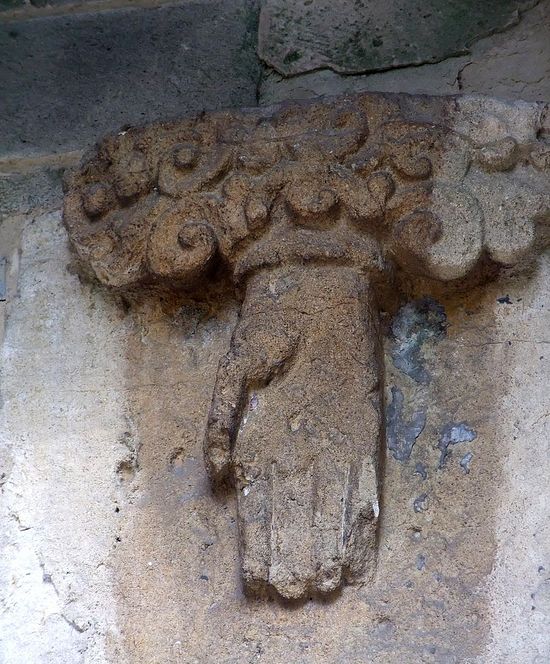The hand of God, the exterior rood at Romsey Abbey, Hants (provided by Mrs Elizabeth Hallett, Romsey Abbey)