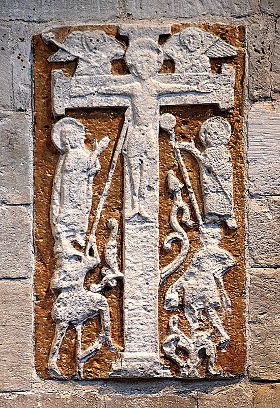 The Saxon rood in St. Anne's Chapel at Romsey Abbey, Hants (provided by Mrs Elizabeth Hallett, Romsey Abbey)