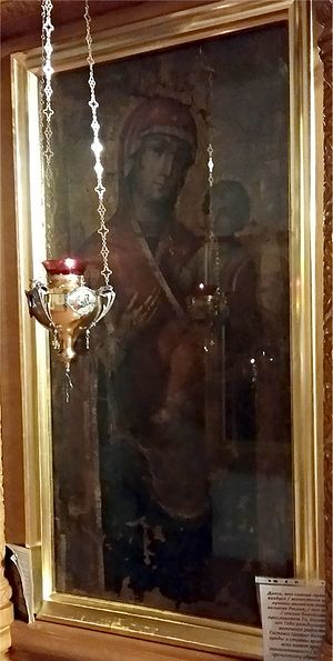 Тихвинская икона Божией Матери из Саровской пустыни - ныне в храме Святой Троицы в с. Аламасово Вознесенского района Нижегородской области