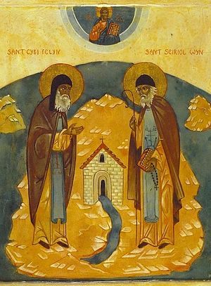 Икона святых Сейриола и Киби