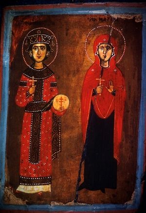 Saints Catherine and Marina, from the Monastery collections