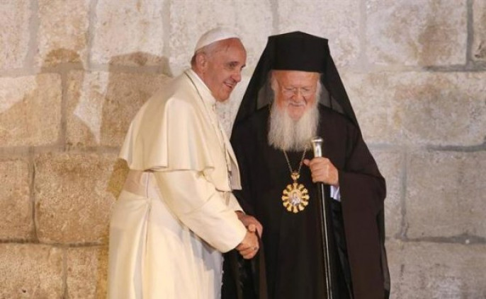 Патриарх Варфоломей и папа Франциск
