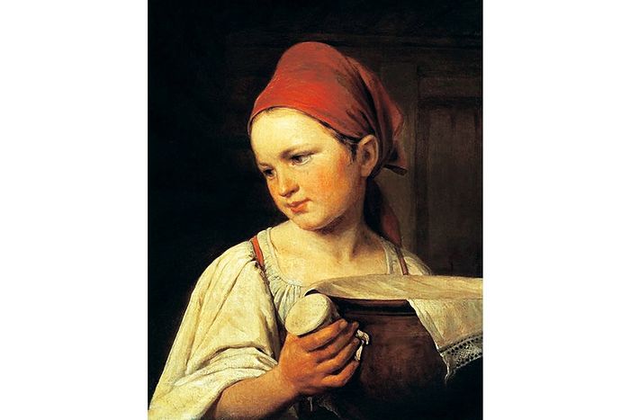 А.Г. Венецианов. Крестьянка с крынкой молока. 1820-е гг.