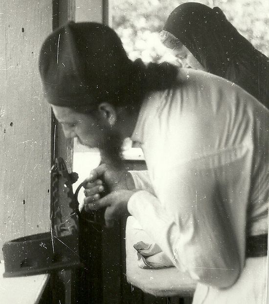 Fr. Savvaty at work