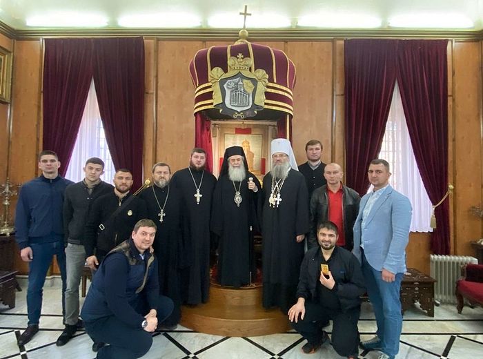 Иерусалимский Патриарх встретился с паломниками Запорожской епархии Украинской Православной Церкви