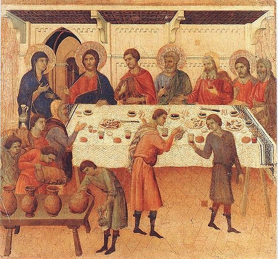 Duccio di Buoninsegna, The Wedding at Cana, 1308–11. Opera della Metropolitana di Siena, (Italy).