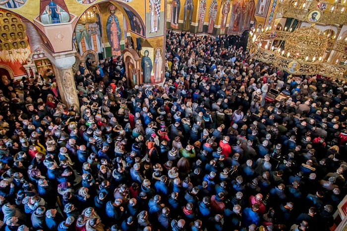 Воскресная литургия в Подгорице, 29 декабря 2019 г.