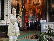 В праздник Рождества Христова Святейший Патриарх Кирилл совершил Божественную литургию в Храме Христа Спасителя