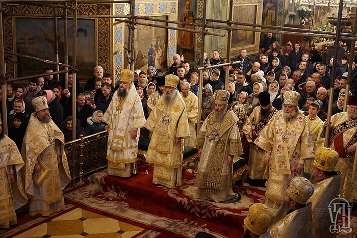 В ходе визита в западноукраинские епархии Блаженнейший митрополит Онуфрий совершил Литургию в Успенской Почаевской лавре