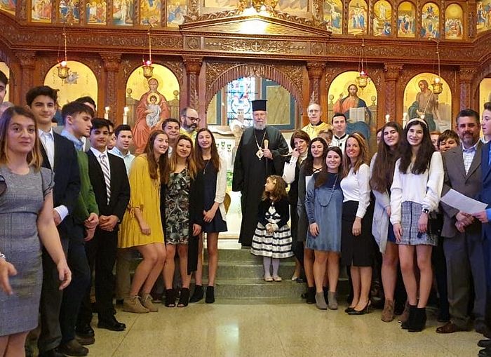 Abp. Chrysostomos at Holy Trinity Greek Orthodox Cathedral in Charlotte. Photo: churchofcyprus.org.cy