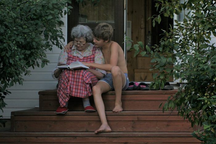 Татьяна Николаевна с внуком, 2007 год