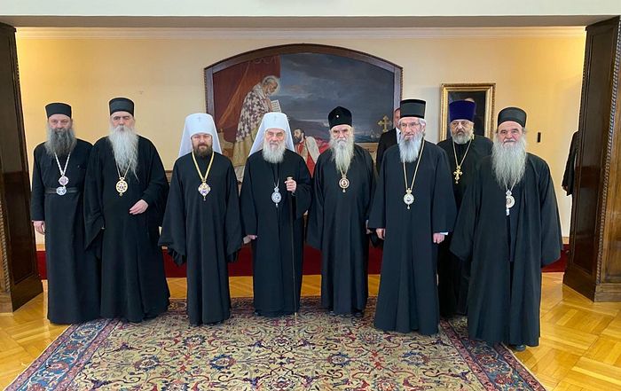 Митрополит Волоколамский Иларион встретился с Патриархом Иринеем и иерархами Сербской Православной Церкви