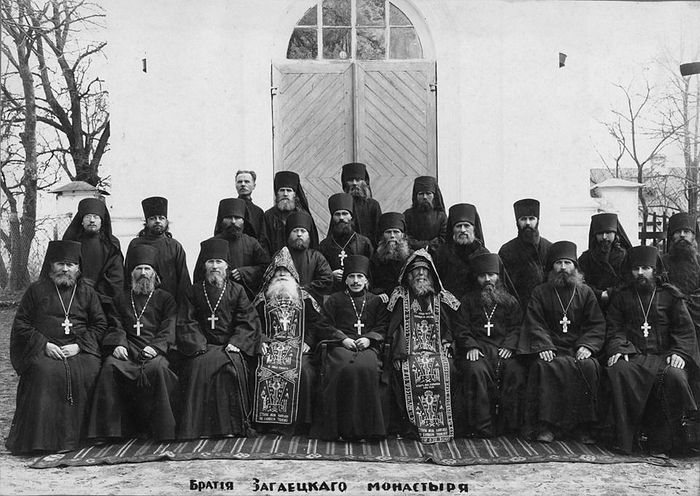 The monastery brethren in the 1930s.