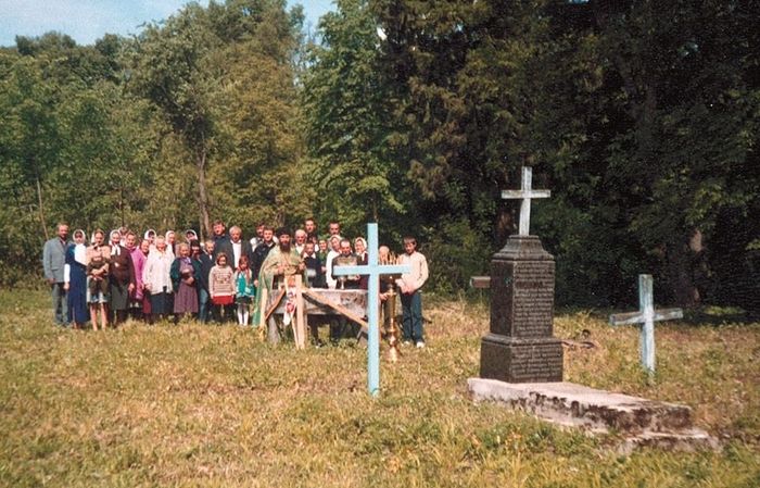A memorial service on the site of the former monastery skete with the participation of Zagaitsy residents