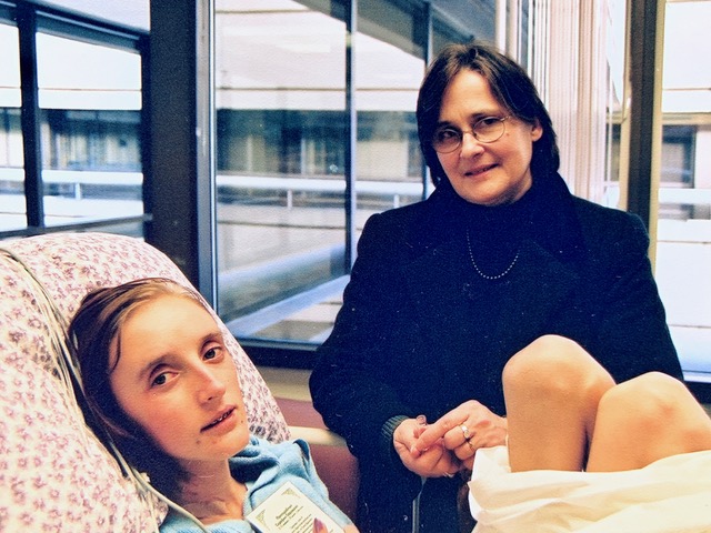 Matushka Maria Potapov visiting Mila in the hospital