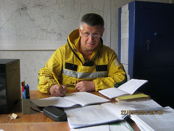 Инструктор парашютно-десантной пожарной службы Станислав Афанасьев