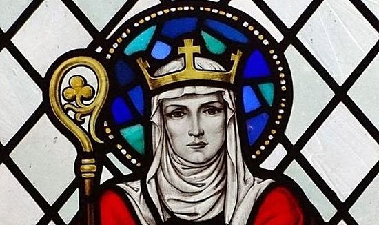 St Eanswythe is often depicted as a crowned abbess (Image: Handout)