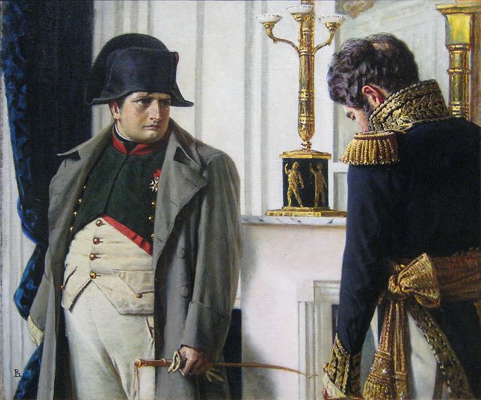 Наполеон и маршал Лористон - мир во что бы то ни стало. Художник: Василий Верещагин