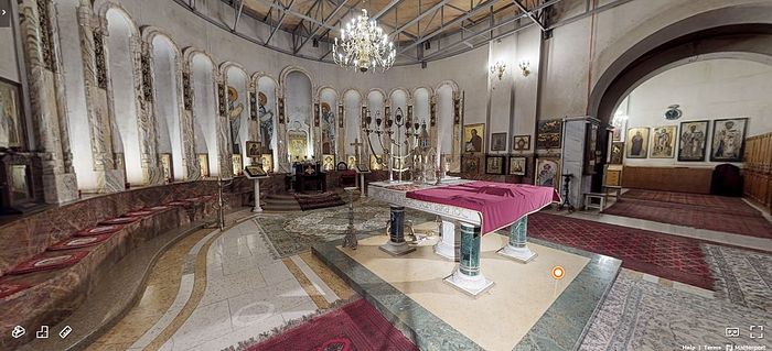 The holy altar. Photo: my.matterport.com