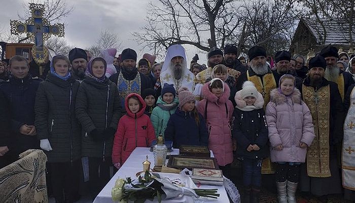 An earlier outdoor service celebrated by His Eminence Metropolitan Sergei of Ternopil