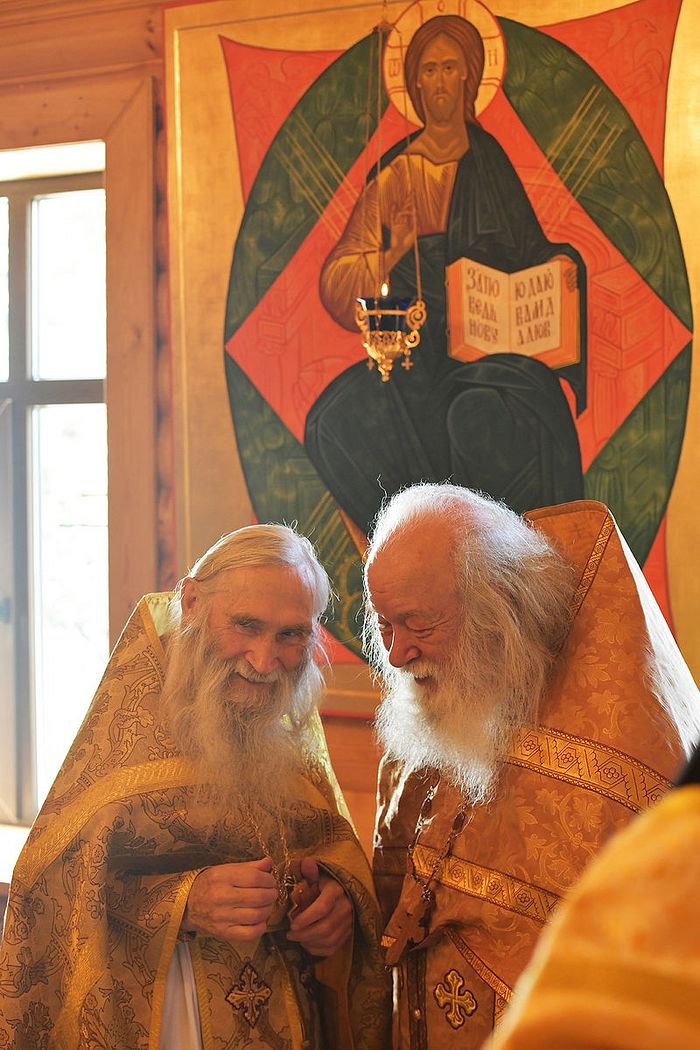 Схиархимандрит Илија и протојереј Валеријан. Фото Алексеја Ловена