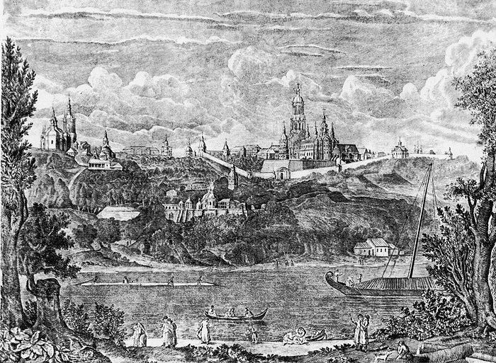 Киев, гравюра XYIII век