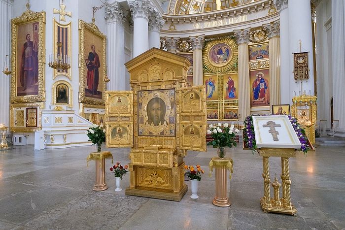 Главная икона Вооруженных сил РФ принесена в Троице-Измайловский собор Санкт-Петербурга
