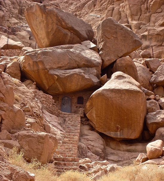 The cave of St. John Climacus, Mt. Sinai.