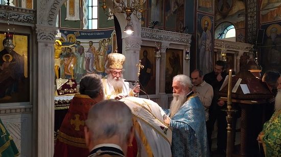 An ordination by Archbishop Damianos at the St. Catherine Metochion in Athens
