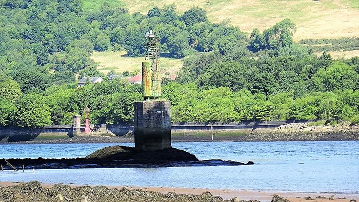 'Камень св. Патрика' на реке Клайд в Шотландии