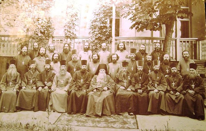 25th Diocesan Congress in Ekaterinoslav (today Dnieper), June 18-25, 1908. Hieromonk Joseph Chekhranov is 6th from the left in the second row