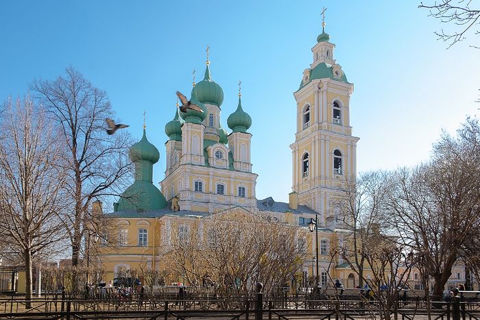 Church of the Annunciation on Vasily Island that was vandalized. Photo: globus.aquaviva.ru