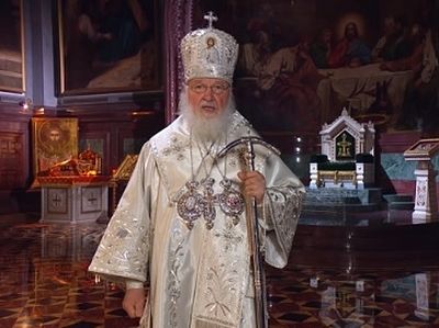 Телевизионное обращение Святейшего Патриарха Кирилла перед началом Пасхального богослужения в Храме Христа Спасителя