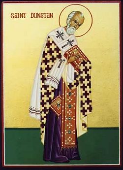 An icon of St. Dunstan of Canterbury