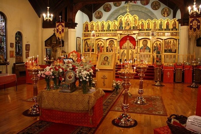 The interior of the Cathedral of Christ the Savior in Toronto