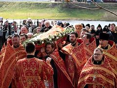 Relics of newly-canonized New Martyr Konstantin Zhdanov transferred to cathedral in Polotsk, Belarus