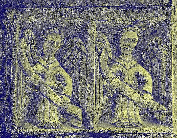 The carvings of angels at Clonfert Cathedral, Galway (photo from Wikipedia)