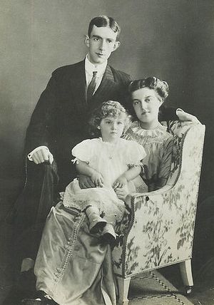 Maria Pavlovna with her husband and her son Lennart