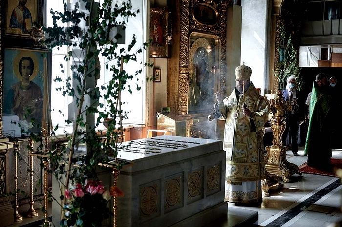 В 30-ю годовщину интронизации Святейшего Патриарха Алексия II состоялась панихида в Богоявленском кафедральном соборе г. Москвы