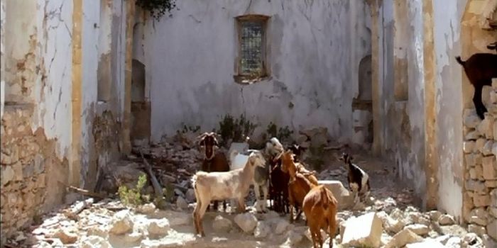 A church being used as a stable in Lapithos, Cyprus. Photo: romfea.gr