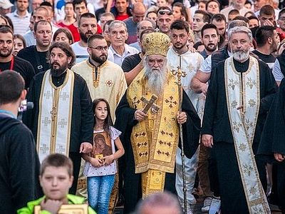 Митрополит Черногорско-Приморский Амфилохий: Крестные ходы продолжатся до отмены закона
